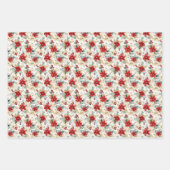 Elegant Waterverf Kerstmis Inpakpapier Vel (Voorkant)