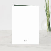 Elegant Waterverf Kerstmis Kaart (Achterkant)