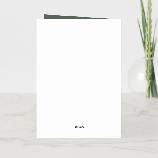 Elegant Waterverf Kerstmis Kaart (Achterkant)