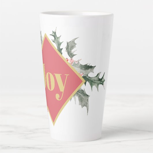 Elegant Waterverf Kerstmis Latte Mok (Voorkant)