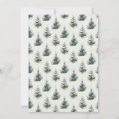 Elegant Waterverf kerstvakantie feestje Kaart (Achterkant)