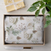 Elegant Waterverf kerstvakantie patroon Tissuepapier (Geschenk)