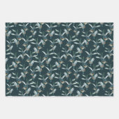 Elegant Waterverf kolibrie botanisch patroon Inpakpapier Vel (Voorkant)