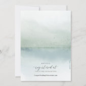 Elegant Waterverf Lake en Trees Vrijgezellenfeest Kaart (Achterkant)