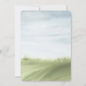 Elegant Waterverf Landschap Landschap Weduwschap Kaart (Achterkant)