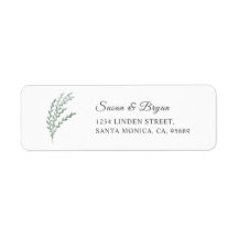 Elegant Waterverf Lavender Address Label