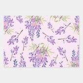 Elegant Waterverf Lavender Floral Inpakpapier Vel (Voorkant 2)