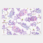Elegant Waterverf Lavender Floral Inpakpapier Vel (Voorkant)