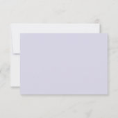 Elegant Waterverf Lavender Flowers Wedding RSVP Kaartje (Achterkant)