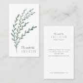 Elegant Waterverf Lavender Visitekaartje (Voorkant / Achterkant)