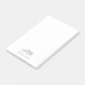 elegant waterverf leaf op maat post-it® notes (Schuin)