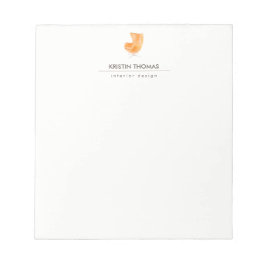 Elegant Waterverf Leather Chairman interior Design Notitieblok