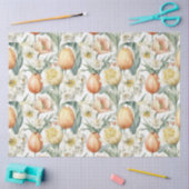 Elegant Waterverf Lente bloemen Tulpen Daffodils Tissuepapier (Craft)