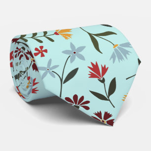 Elegant Waterverf lichtgroen bloemenpatroon Stropdas