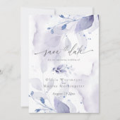 Elegant Waterverf Loof Save the Date Uitnodiging (Voorkant)