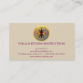 Elegant Waterverf Lotus Flower Logo Yoga Visitekaartje (Achterkant)