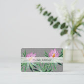 Elegant Waterverf Lotus Flower Professional Visitekaartje (Staand voorkant)