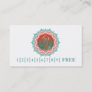 Elegant Waterverf Mandala YOGA Instructor Logo Visitekaartje