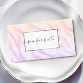 Elegant Waterverf marmer met Lijst chique  Visitekaartje