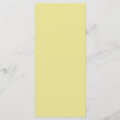 Elegant Waterverf Mediterranean Citrus Wedding Menu (Achterkant)