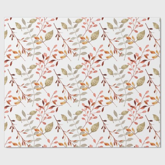 Elegant Waterverf Merry Kerstmis Cadeaupapier (Vlak)