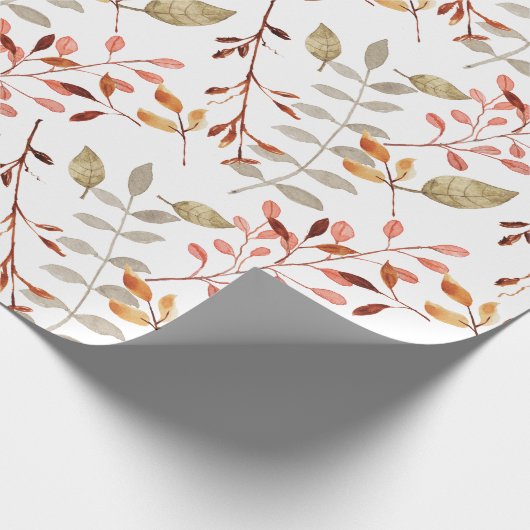 Elegant Waterverf Merry Kerstmis Cadeaupapier (Hoek)