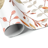 Elegant Waterverf Merry Kerstmis Cadeaupapier (Rol Hoek)