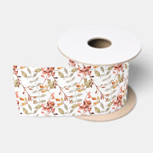 Elegant Waterverf Merry Kerstmis Ribbon