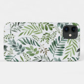 Elegant Waterverf met botanische bladeren  Case-Mate iPhone Case (Achterkant (horizontaal))