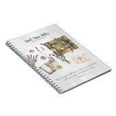 Elegant Waterverf Monogram Quiet Time Journal Notitieboek (Rechterzijde)