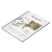 Elegant Waterverf Monogram Quiet Time Journal Notitieboek (Linkerzijde)