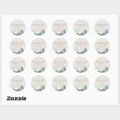 Elegant Waterverf Mountain Wedding Favor Stickers (Vel)