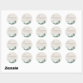 Elegant Waterverf Mountain Wedding Favor Stickers (Vel)