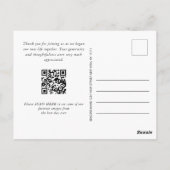 Elegant Waterverf Mountains Forest Hartelijk dank  Briefkaart (Achterkant)