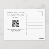 Elegant Waterverf Mountains Forest Hartelijk dank  Briefkaart (Achterkant)