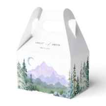 Elegant Waterverf Mountains Forest Wedding