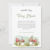 Elegant Waterverf Mushroom Woodland Bedankkaart (Voorkant)