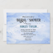 Elegant Waterverf Navy Blue Rustic Vrijgezellenfee Kaart (Voorkant)