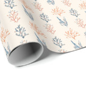 Elegant Waterverf Ocean-Inspired Wrapping Paper Cadeaupapier (Rol Hoek)