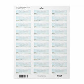 Elegant Waterverf Ocean Return Address Label (Full Sheet)