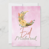 Elegant Waterverf offerfeest Eid Kaart (Achterkant)