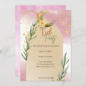 Elegant Waterverf offerfeest Eid Kaart (Voorkant / Achterkant)