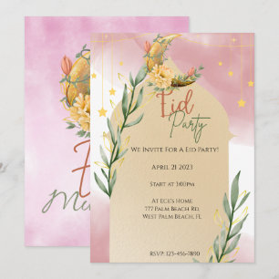 Elegant Waterverf offerfeest Eid Kaart