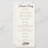 Elegant Waterverf Olijf Trouwprogramma (Achterkant)