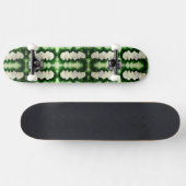 Elegant waterverf Orchids, groen botanisch Skateboard (Horizontaal)