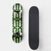 Elegant waterverf Orchids, groen botanisch Skateboard (Voorkant)