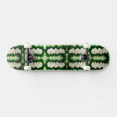 Elegant waterverf Orchids, groen botanisch Skateboard (Horizontaal)