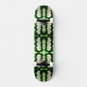 Elegant waterverf Orchids, groen botanisch Skateboard (Voorkant)