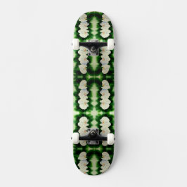 Elegant waterverf Orchids, groen botanisch Skateboard
