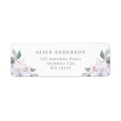 Elegant Waterverf Orchids Return Address Etiket (Voorkant)